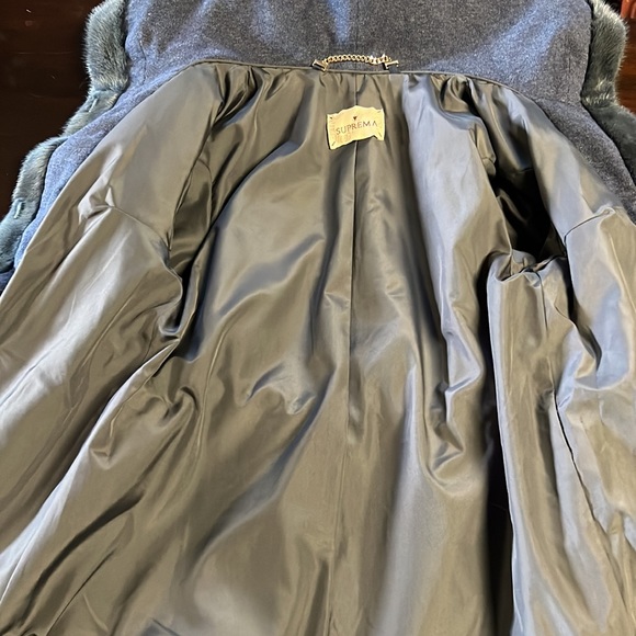 Gorgeous steel blue MINK coat - Picture 6 of 6